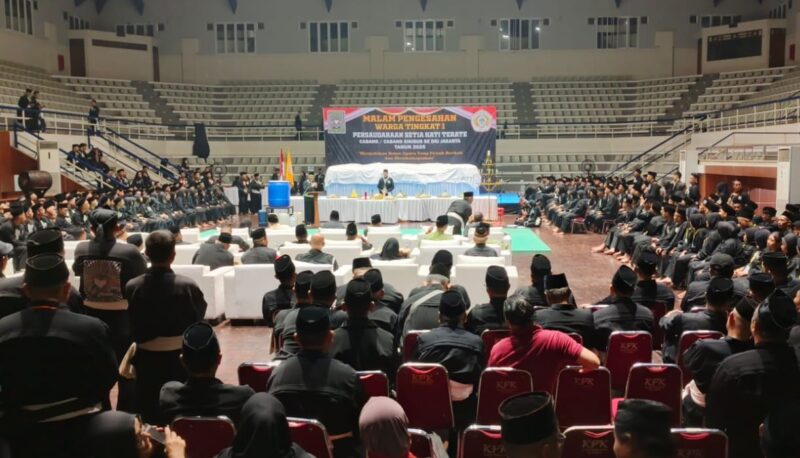 Foto: Malam pengesahan warga tingkat satu Persaudaraan Setia Hati Terate (PSHT) Cabang Khusus se-DKI Jakarta. (Dok-Istimewa)