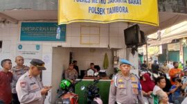 Respons Cepat Polsek Tambora, Posko Layanan Administratif Hadir di Lokasi Kebakaran
