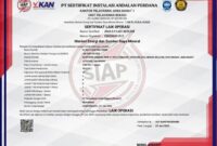 Foto: Sertifikat Laik Operasi Menteri Energi dan Sumber Daya Mineral. (Dok-Istimewa)