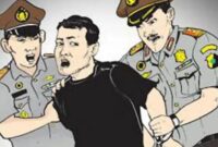 Foto: Ilustrasi Preman Ditangkap Polisi. (Dok-Istimewa)