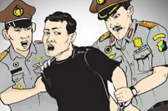 Foto: Ilustrasi Preman Ditangkap Polisi. (Dok-Istimewa)