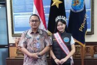 Foto: Puteri Anak Indonesia Budaya 2023, Ry Hyori Dermawan bersama Kepala BNNP Bali, Brigjen Pol. Rudy Ahmad Sudrajat, S.I.K., M.H. (Dok-Istimewa)