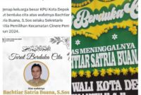 Foto: (Kolase) akun resmi X (dulu Twitter) @kpu_depok - Karangan Bunga dari Wakil Wali Kota Depok, Chandra Rahmansyah, S.Kom, dan Kak Lina. (Dok/Fhm/Okj)