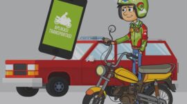 Foto: Ilustrasi Pengendara Transportasi Berbasis Aplikasi. (Dok-Istimewa)