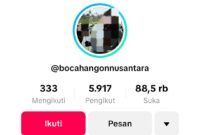 Akun tiktok bocah angon yang dilaporkan Hasan Bendot (Foto: OKjakarta)