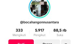 Akun tiktok bocah angon yang dilaporkan Hasan Bendot (Foto: OKjakarta)