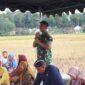 Guyub di Sawah, TNI Bersama Pemkab Trenggalek Rayakan Labuh Panen Padi