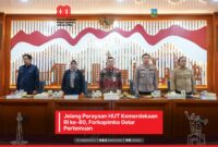 Forum Komunikasi Pimpinan Kota (Forkopimko) mengadakan pertemuan dengan UKPD dan mitra kerja Pemerintah Kota (Pemkot) Administrasi Jakarta Pusat