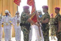 Perwira Senior TNI AL Romanimbun Butarbutar Resmi Nahkodai Denipam 1 Marinir
