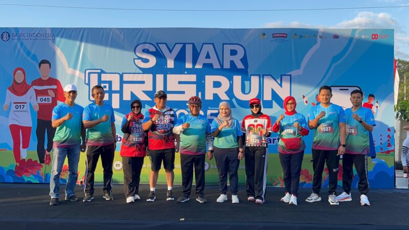 Dandim 0808 dan Forkopimda Blitar Semarakkan Qris Run Syiar Ekonomi Syariah Mataraman
