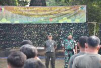 Kebugaran dan Silaturahmi Prajurit Terjalin di Lapangan Mojorejo
