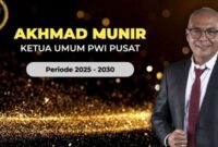 Foto: Akhmad Munir Nahkodai PWI 2025-2030. (Dok-Istimewa)
