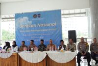 Sejumlah pejabat dan tokoh masyarakat menghadiri kegiatan Gerakan Nasional “Klien Balai Pemasyarakatan Peduli” yang digelar Balai Pemasyarakatan (Bapas) Kelas I Jakarta Barat di Masjid Raya KH. Hasyim Asy’ari, Kalideres, Jakarta Barat, Selasa (9/9/2025).