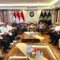 Foto: Menteri Hukum Supratman Andi Agtas menerima audiensi jajaran pengurus Persatuan Wartawan Indonesia (PWI) Pusat.