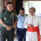 Foto: Menteri Pertahanan bersama jajaran TNI menerima kunjungan Uskup Agung Jakarta Kardinal Ignatius Suharyo.