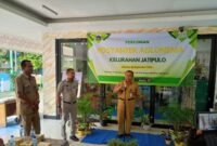 Foto: Lurah Jati Pulo, Syafwan Busti, S.AP., M.A, meresmikan Pos Pelayanan Teknologi Tepat Guna (Posyantek) Aglonema di RPTRA Jati Pulo, Kecamatan Palmerah, Jakarta Barat.