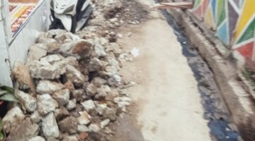 Foto: Proyek peningkatan saluran air di Jl. Bidara Pasar Inpres RT 07 dan 05 RW 02, Kelurahan Wijaya Kusuma.