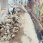 Foto: Proyek peningkatan saluran air di Jl. Bidara Pasar Inpres RT 07 dan 05 RW 02, Kelurahan Wijaya Kusuma.