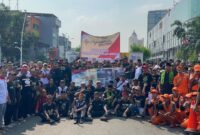Foto: Ratusan Warga Senen Gelar Deklarasi Damai Tolak Aksi Unjuk Rasa Anarkis. (Dok-Istimewa)