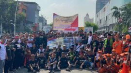 Foto: Ratusan Warga Senen Gelar Deklarasi Damai Tolak Aksi Unjuk Rasa Anarkis. (Dok-Istimewa)