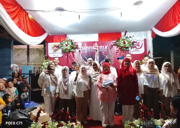 Foto: RW 03 Bidara Cina Gelar Panggung HUT RI ke-80 Sajikan Hiburan Tarian, DJ Hingga Doorprize Menarik, Sabtu (6/9/2025). (Dok/Fhm/Okj)