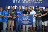 Foto: Ajang olahraga berbasis kepedulian sosial ini berhasil menghimpun donasi sebesar Rp1.763.630.937 yang akan digunakan untuk mendukung pengasuhan 108 anak di SOS Children’s Village Cibubur. (Dok-Istimewa)