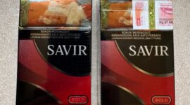 Foto: Rokok Merk Savir Milik Johan Sugiharto Penguasa Asal Malang. (Dok-Istimewa)