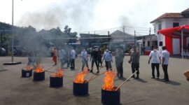 Foto: Pemusnahan Barang Bukti Tindak Pidana Narkotika dengan Cara Dibakar. (Dok-Okj)