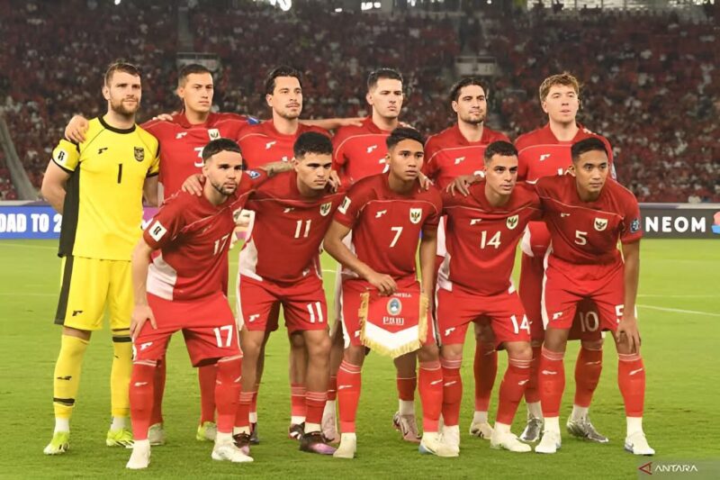 Foto: Skuad Timnas Indonesia Hadapi Arab Saudi di Kualifikasi Piala Dunia 2026.
