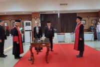 Foto: Pengambilan sumpah jabatan Ketua Pengadilan Negeri (PN) Jakarta Timur Kelas 1A Khusus, Iwan Anggoro Warsita, S.H., M.Hum., pada Jumat (24/10/2025).
