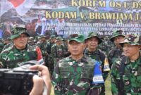 Foto: Danrindam V/Brawijaya Brigjen TNI Hari Rahardjanto selaku Wakil Komandan Latihan.