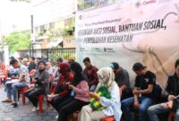 Foto: Warga Antusias Ikuti Pemeriksaan Kesehatan Gratis di Bapas Jakarta Barat.
