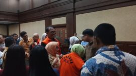 Foto: Sidang lanjutan perkara dugaan tindak pidana korupsi (tipikor) yang melibatkan tiga terdakwa PT Angkutan Sungai, Danau, dan Penyeberangan (ASDP) kembali digelar di Pengadilan Negeri Jakarta Pusat, Kamis (2/9/2025). (Dok/Fhm)