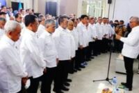 Foto: Pengukuhan Pengurus baru Persatuan Wartawan Indonesia (PWI) Pusat masa bakti 2025-2030, di Monumen Pers Nasional Surakarta, Jawa Tengah, Sabtu (4/10/2025). (Dok-Istimewa)
