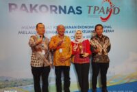 Foto: Bupati Langkat, H. Syah Afandin, S.H., (kedua-kiri) berserta Jajaran Usai Acara Rakornas Tim Percepatan Akses Keuangan Daerah (TPAKD) 2025 di Balai Kartini, Jakarta, Jumat (10/10/2025). (Dok-Okj/Fahmy)