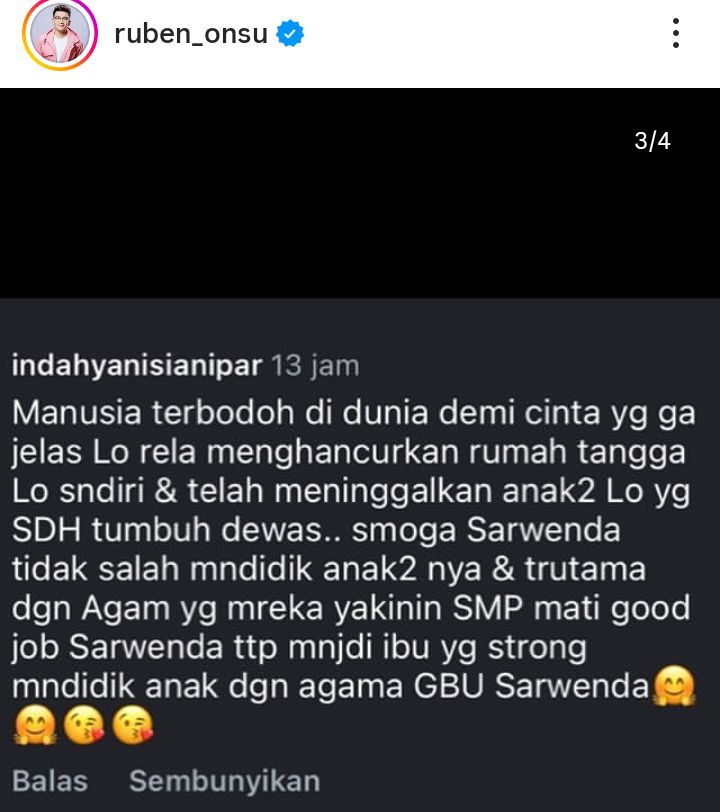 Foto: Tangkapan Layar Instagram. (Dok-Pribadi/@ruben_onsu)