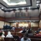 Foto: Ruang Sidang Pengadilan Tindak Pidana Korupsi (Tipikor) pada Pengadilan Negeri Jakarta Pusat kembali menggelar sidang lanjutan perkara dugaan tindak pidana korupsi pembiayaan ekspor Lembaga Pembiayaan Ekspor Indonesia (LPEI) atau Indonesia Eximbank, Jumat (17/10/2025). (Dok-Okj/Fahmy Nurdin)