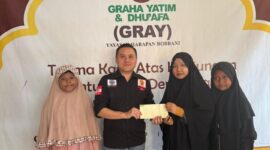 Foto: Kepala Satuan Intelijen Nasional Nanda Almer Ronny Putra Santuni Anak Yatim dan Dhuafa. (Dok-Istimewa)