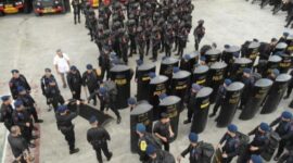 Foto: Brimob Polda Metro Jaya menggelar apel kesiapsiagaan pasukan di Markas Komando Satuan Brimobda Metro Jaya, Kwitang, Jakarta Pusat, Sabtu (18/10/2025. (Dok-Polda Metro Jaya)