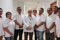 Foto: (tengah) Ketum FORMAS Yohanes Handoyo BudhiSedjati, (kanan) Ketum AWIBB Dyka Mahaputra Beserta Jajaran, (kiri) Ketua DPD AWIBB DKI Jakarta Asep Saiful. (Dok-Istimewa/DPP AWIBB) 