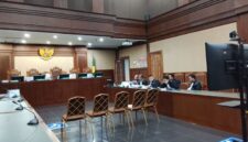 Foto: Suasana Ruang Sidang Prof. Dr. HM. Hatta Ali. SH., MH., Pengadilan Negeri Jakarta Pusat, Selasa (21/10/2025). (Dok-Okj/Fahmy Nurdin)