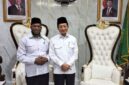 Foto: H. Abdul Kahar Yelipele, M.Pd.I, bersama Menteri Agama RI, Prof. Dr. KH Nasaruddin Umar, MA. (Dok-Istimewa)