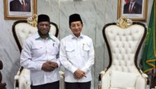 Foto: H. Abdul Kahar Yelipele, M.Pd.I, bersama Menteri Agama RI, Prof. Dr. KH Nasaruddin Umar, MA. (Dok-Istimewa)