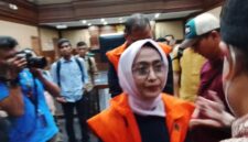 Foto: Ira Puspadewi, mantan Direktur Utama ASDP usai Jalani Sidang Tuntutan di Pengadilan Tipikor pada Pengadilan Negeri Jakarta Pusat, Kamis (30/10/2025). (Dok-Okj/Fahmy Nurdin)