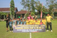 Foto: Semangat Muda di Lapangan Hijau: Turnamen Dandim Cup U-10 ke-2 di Trenggalek.