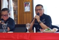 Foto: Ketua PWI Jaya Kesit Budi Handoyo bersama Sekertaris PWI Jaya Arman Suparman.