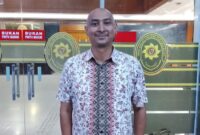 Foto: Kuasa hukum terdakwa Danny Praditya, FX L. Michael Shah, S.H., saat ditemui okjakarta.com sesuai jalani persidangan di Pengadilan Negeri Jakarta Pusat, Senin (3/11/2025). (Dok-Okj/Fahmy Nurdin)