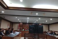 Foto: Sidang lanjutan perkara dugaan korupsi dalam pengelolaan keuangan dan dana investasi PT Asuransi Jiwasraya (Persero) dengan terdakwa Isa Rachmatarwata, mantan Direktur Jenderal Anggaran Kementerian Keuangan pada Pengadilan Negeri Jakarta Pusat, Selasa (4/11/2025). (Dok-Okj/Fahmy Nurdin)
