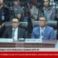Foto: Nafa Urbach, Eko Patrio, Uya Kuya, dan Ahmad Sahroni duduk disidang MKD DPR, Senayan, Jakarta, Rabu (5/11/2025). (Dok - YouTube Parlemen TV)