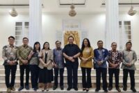 Foto: Rombongan alumni Program Pemantapan Nilai-Nilai Kebangsaan (PPNK) Lemhannas RI Angkatan ke-219 menggelar kunjungan silaturahmi strategis ke Gubernur Gorontalo Gusnar Ismail, Minggu (23/11/2025). (Dok-Istimewa)